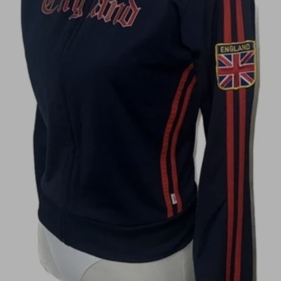 Vitange Y2K Self Esteem London Englad Tracksuit Top Only Zip Up - Picture 7 of 8